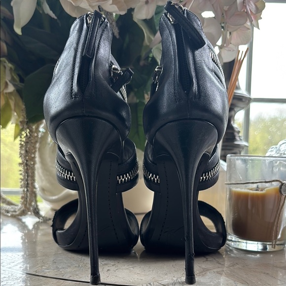 Giuseppe Zanotti Black Silver Stiletto Heels - Picture 4 of 7